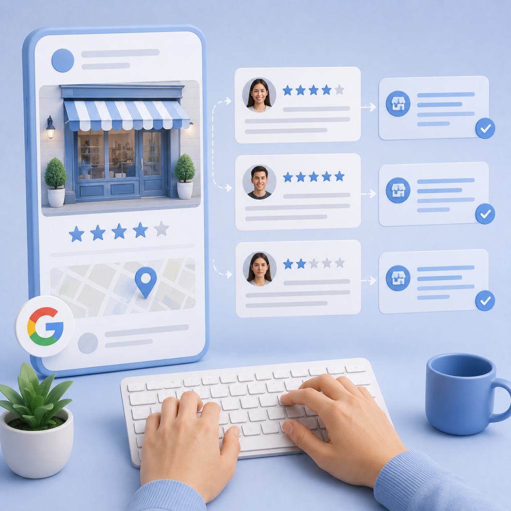 Services google reviews reply automation
